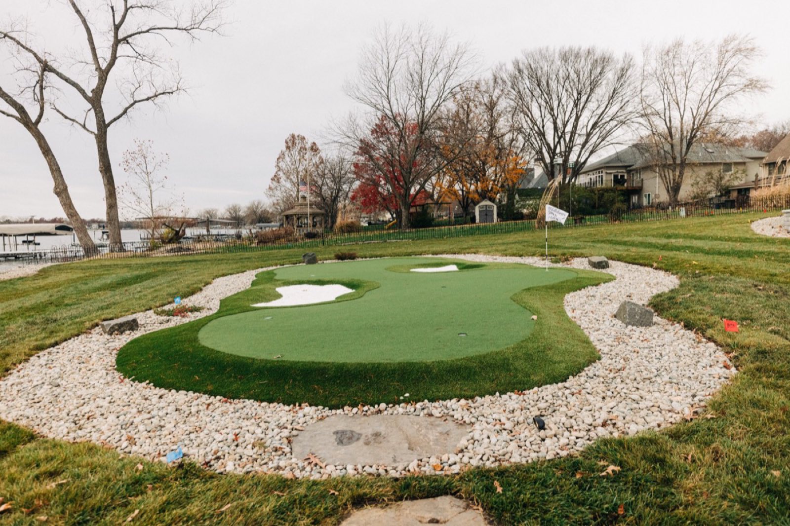SplashGrass — drainable synthetic surfacing for water play areas